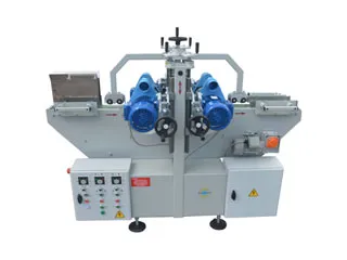 Lijadora de doble cabezal con panel de control