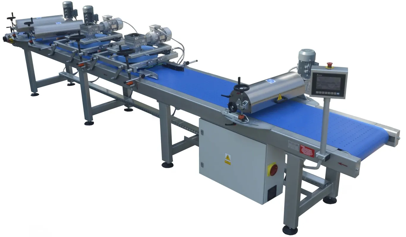 Sistema de cinta transportadora industrial para operaciones de lijado