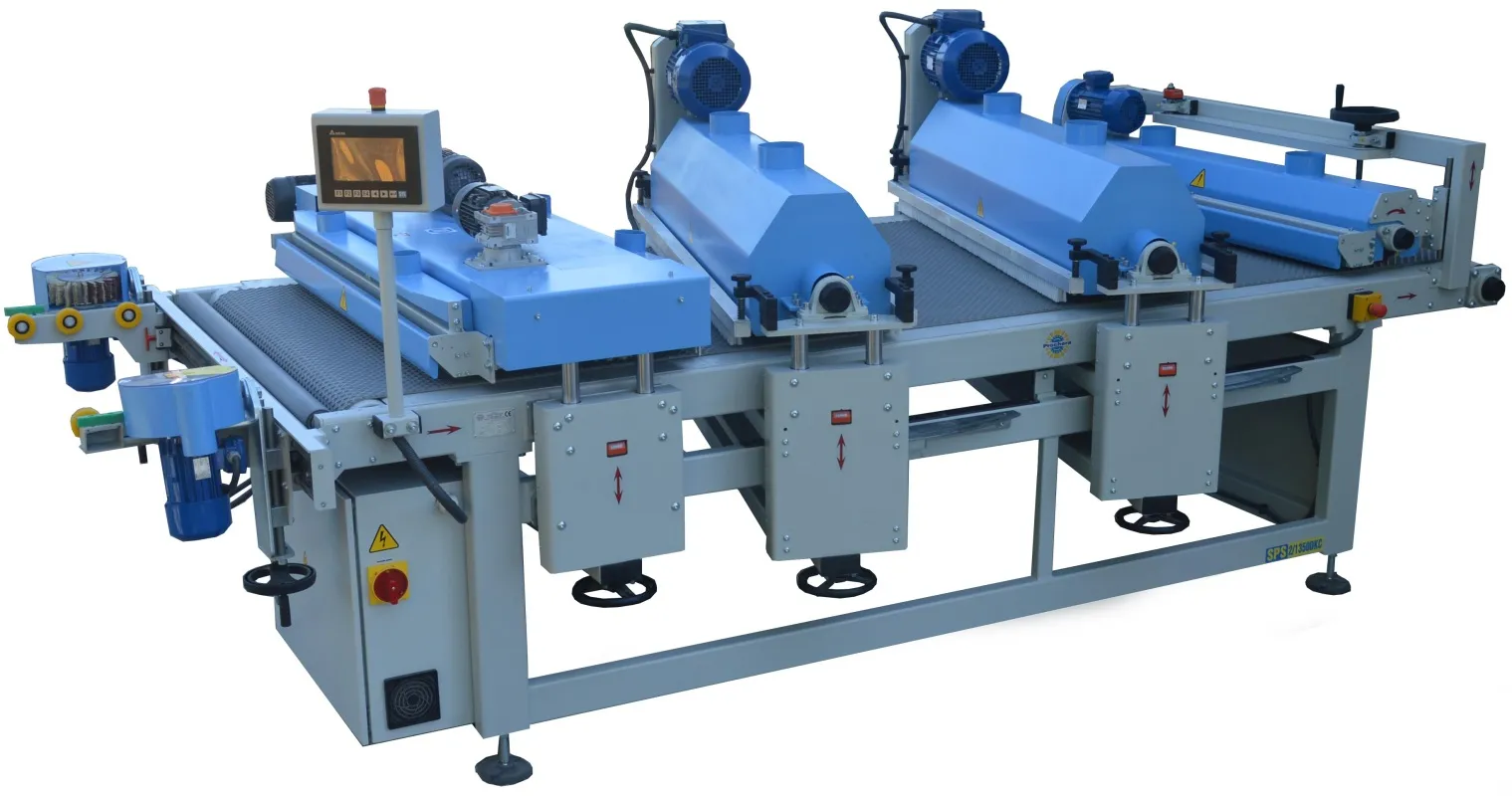 Línea de lijado automatizada con múltiples estaciones de trabajo