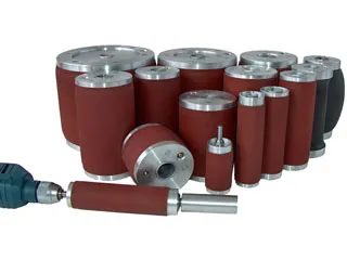 Juego de tambores abrasivos para máquinas industriales